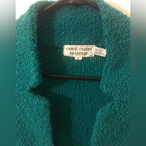 CAROL COHEN BRAEFAIR WOOL BLEND CARDIGAN - Picture 4 of 5